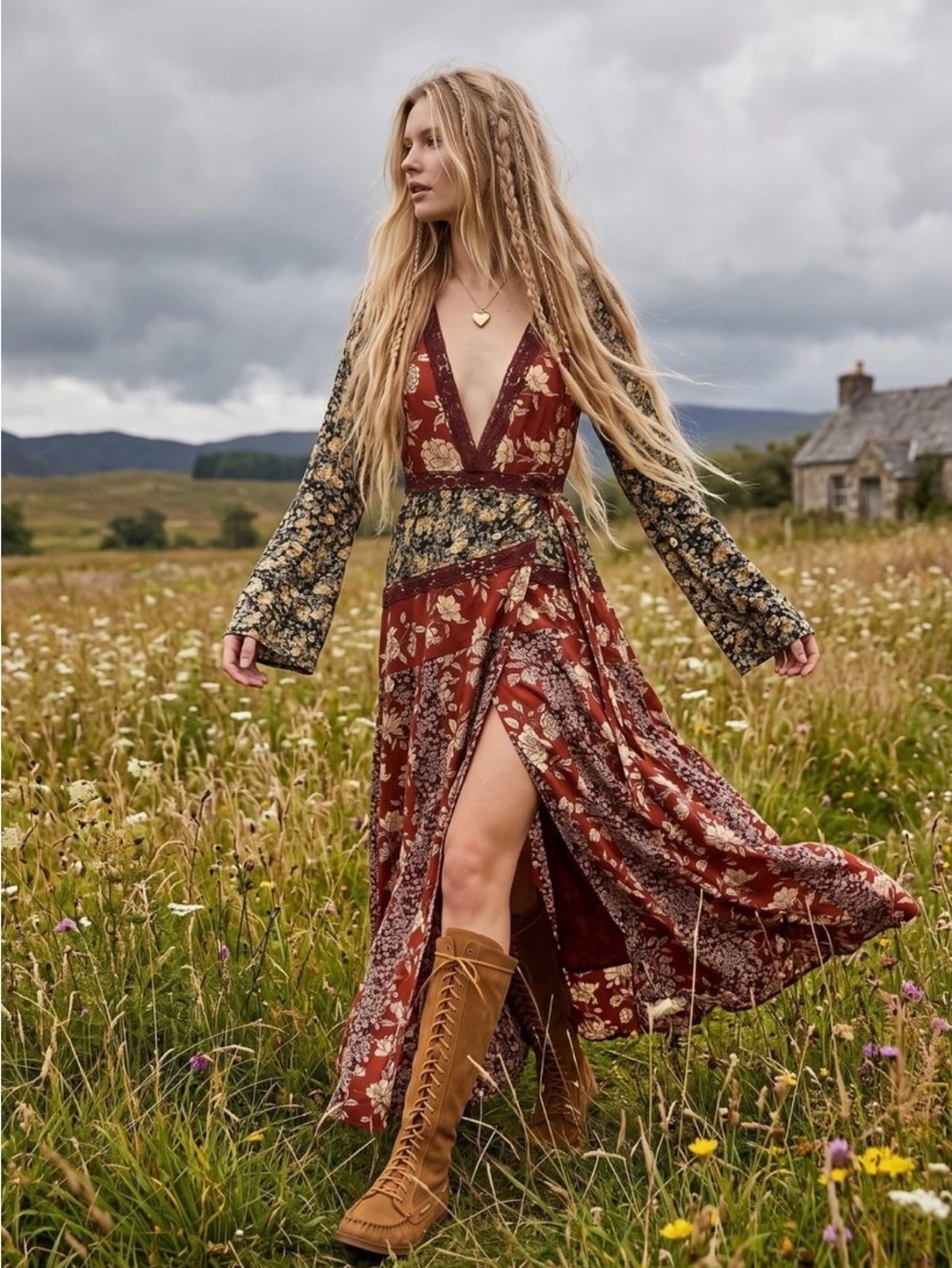 NWT FREE PEOPLE Tilda Wrap Dress | Brown MSRP $168 Size XS